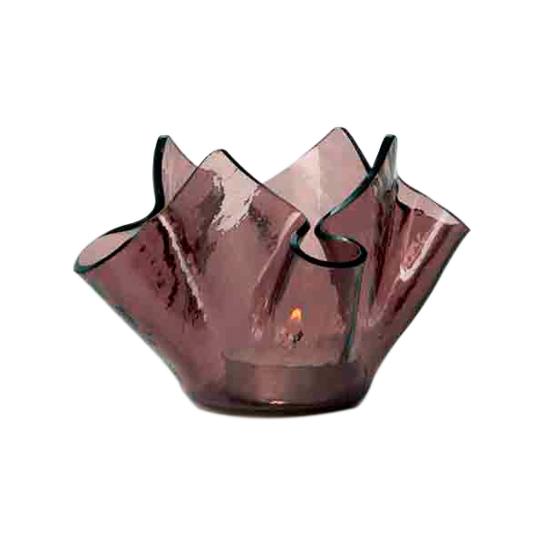 Crumpled lilac votive
