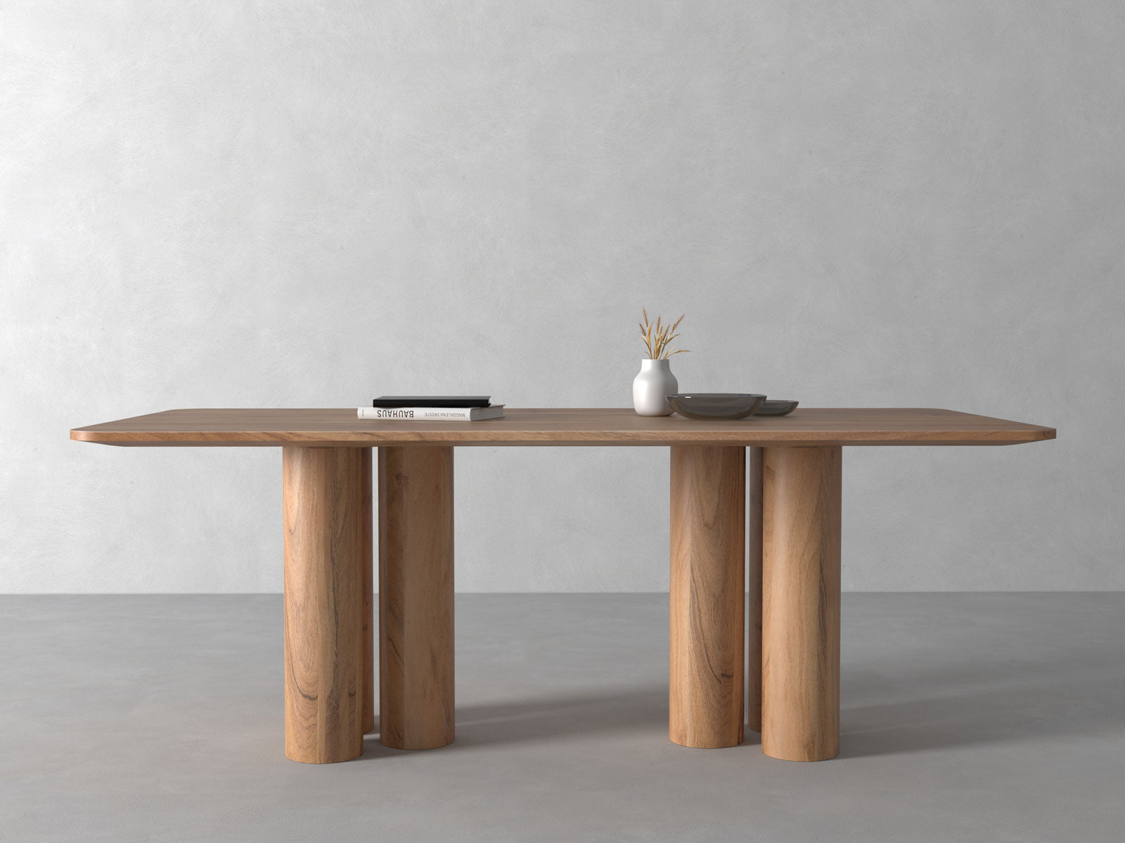6-8 Seater dining table, solid acacia wood