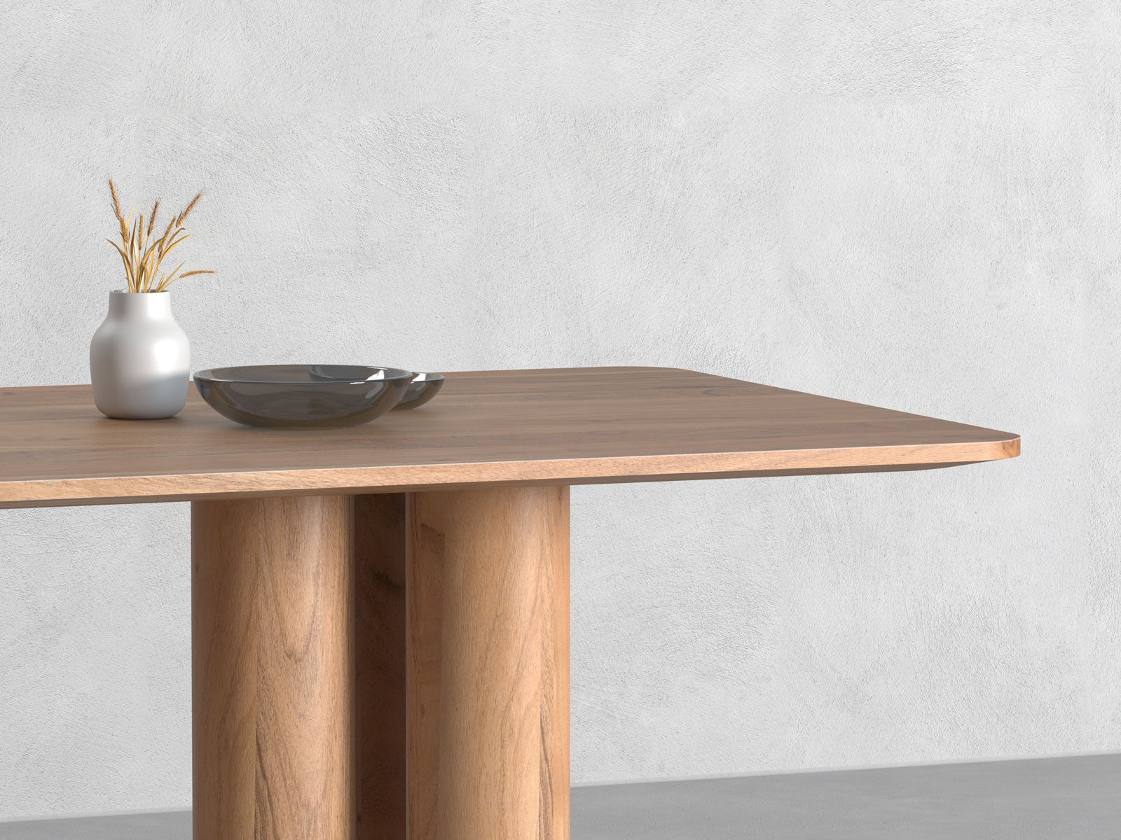 6-8 Seater dining table, solid acacia wood