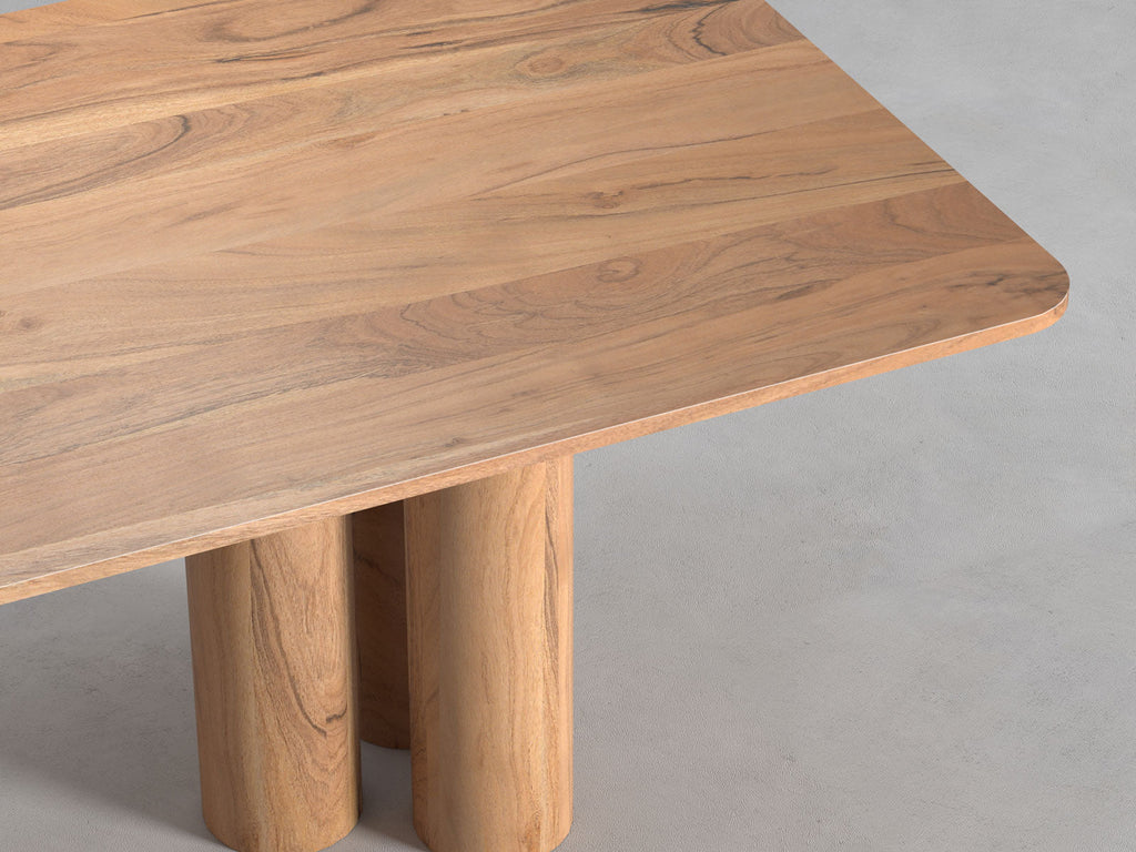 6-8 Seater dining table, solid acacia wood
