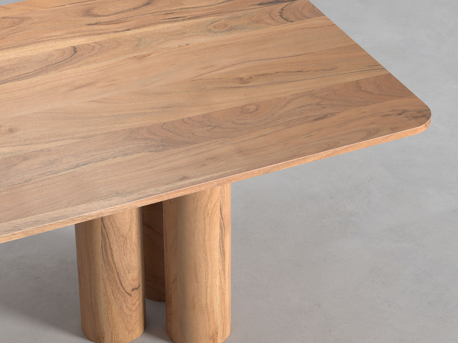 6-8 Seater dining table, solid acacia wood