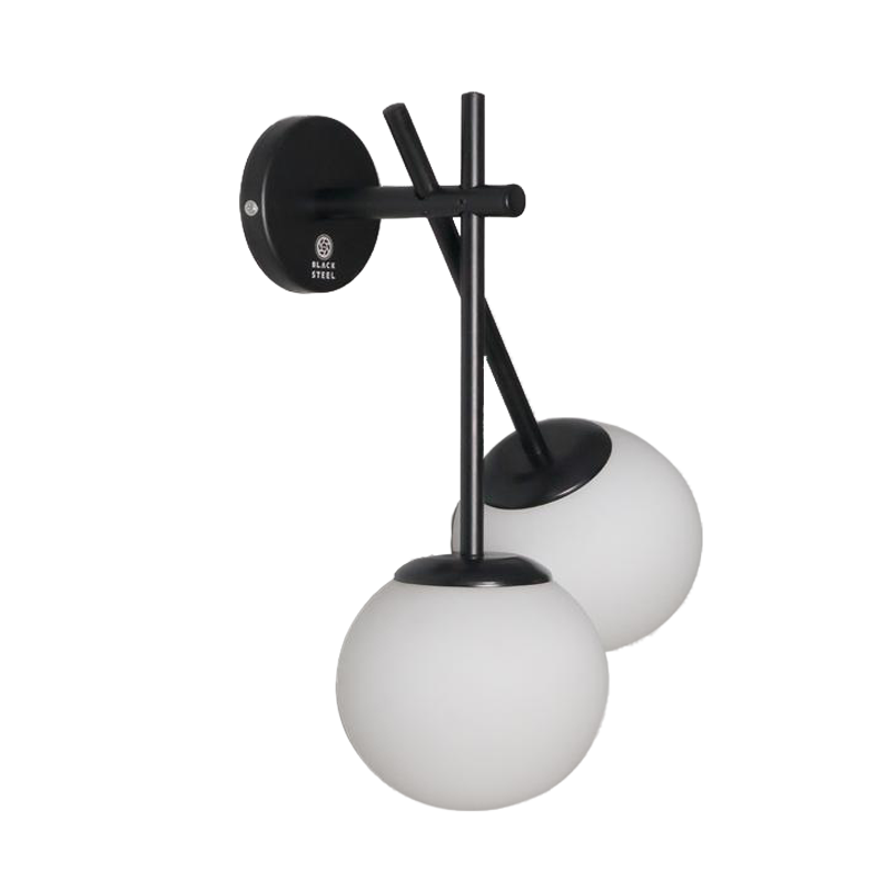 Double Glass Wall Sconce