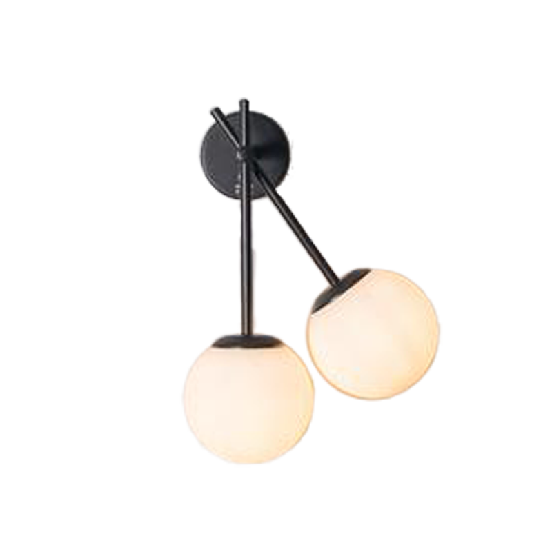 Double Glass Wall Sconce