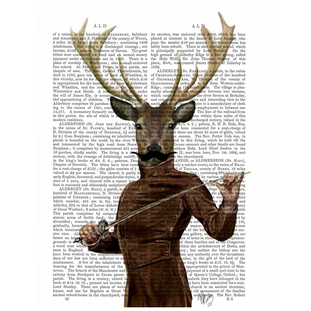 Fencing Deer Portrait