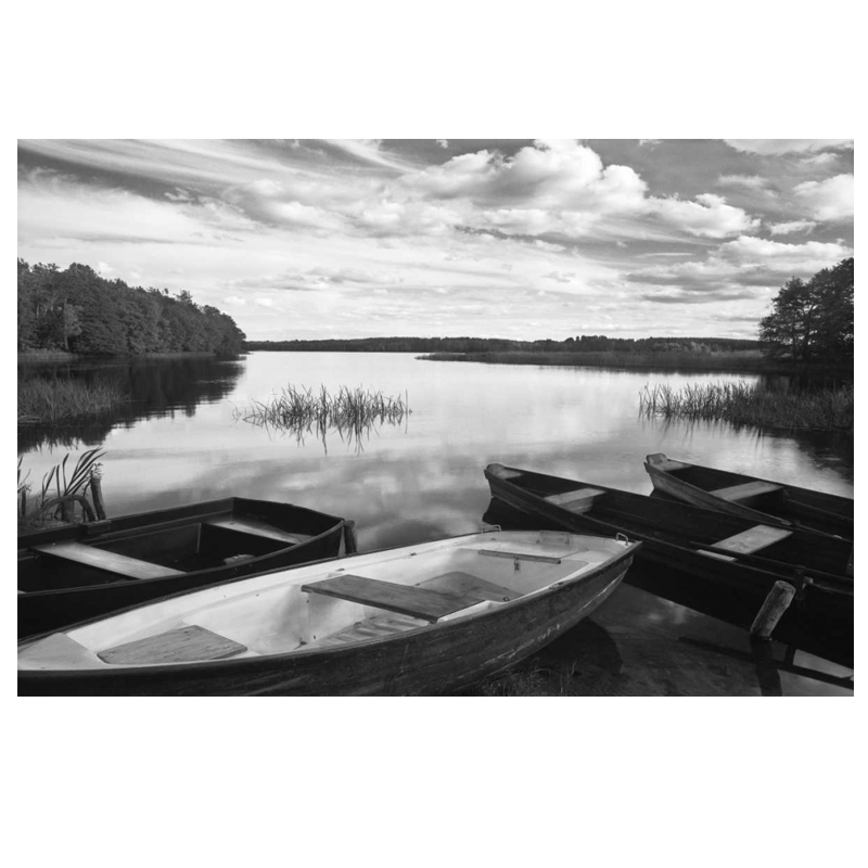 Four Boats at Sunset