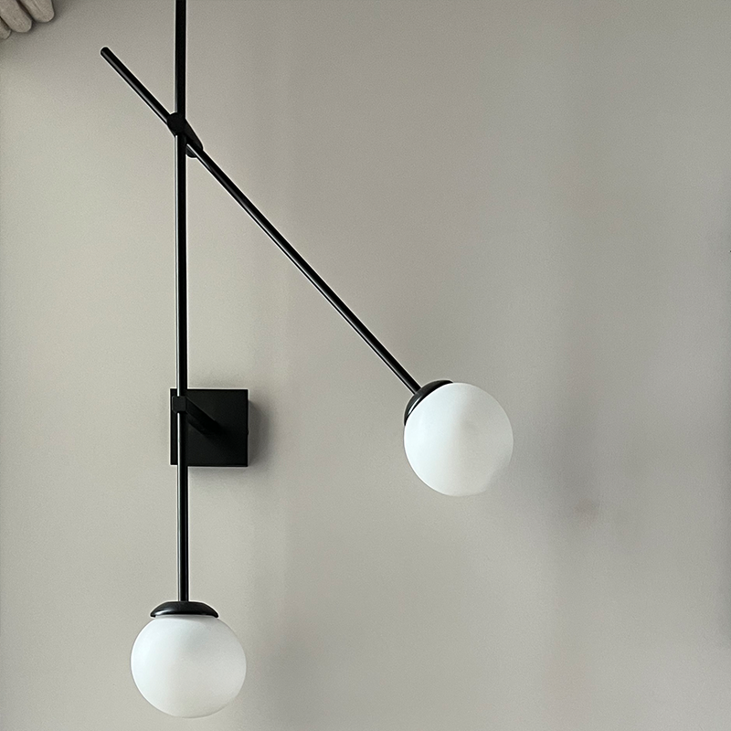 Frosted Glass Wall Light Fixture