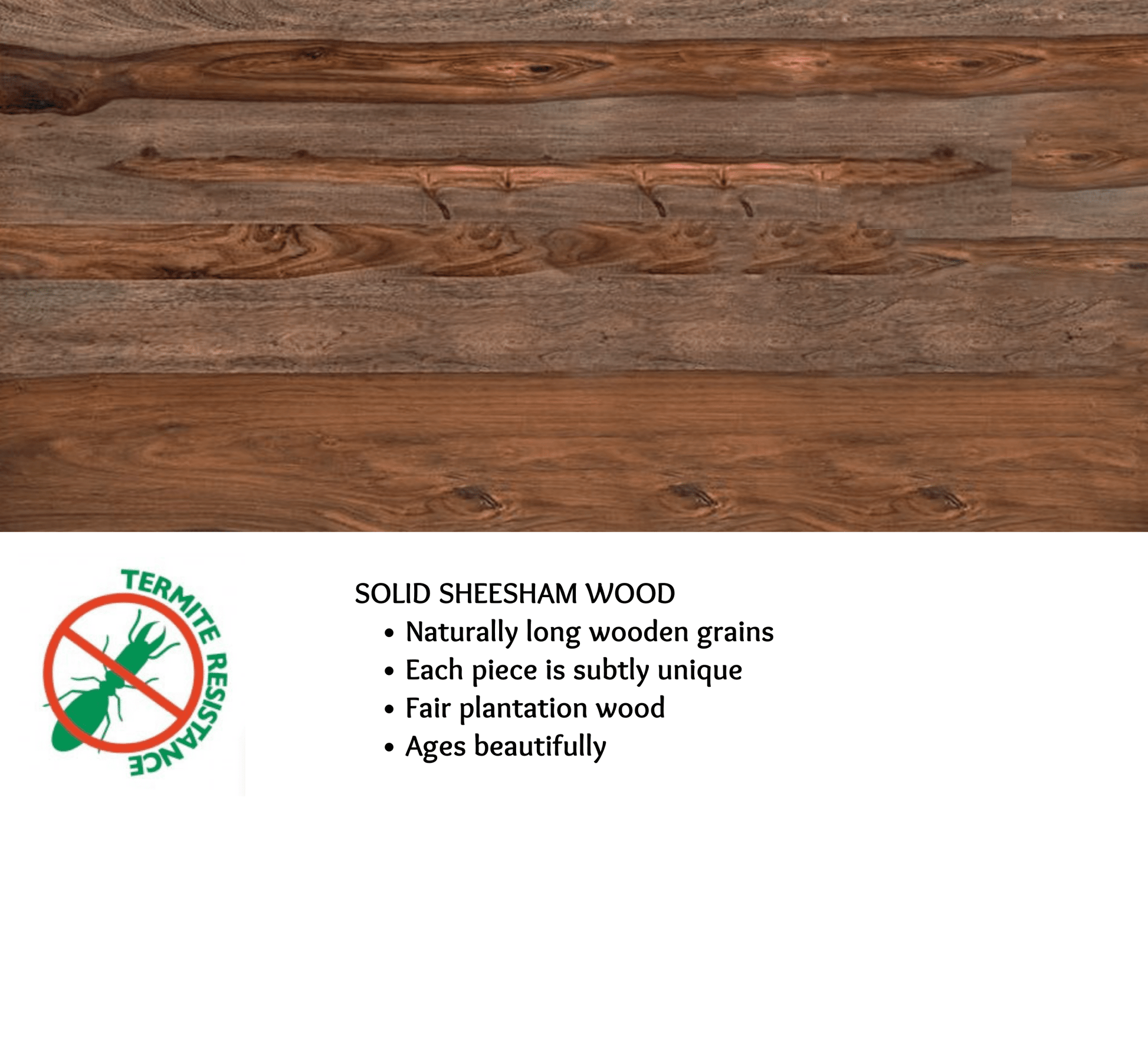 Luxe 100% Solid Wood Bed