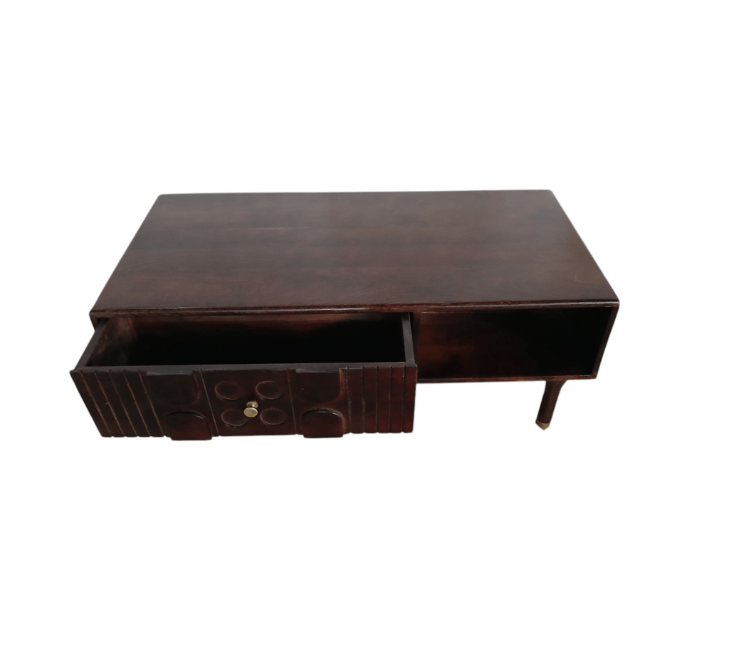 Aks Wooden Storage Centre Table
