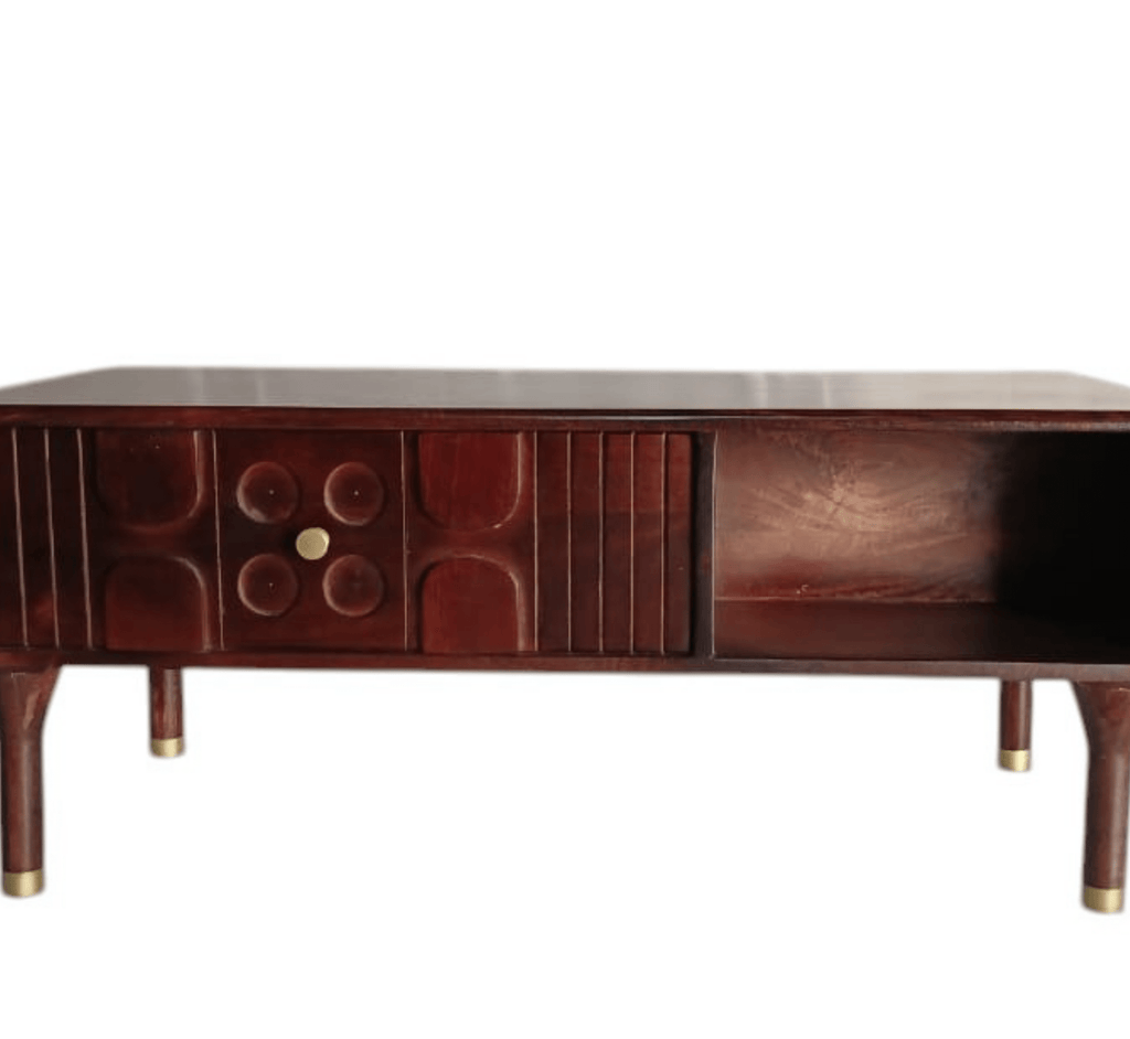 Aks Wooden Storage Centre Table