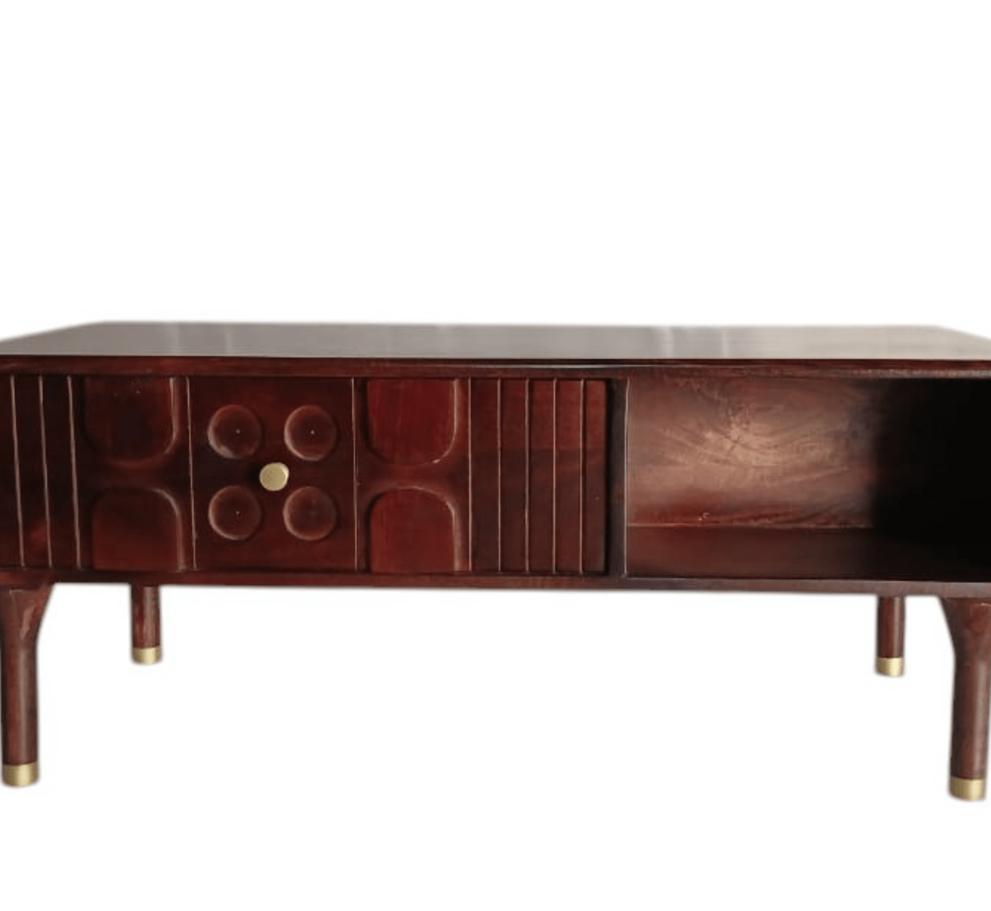 Aks Wooden Storage Centre Table