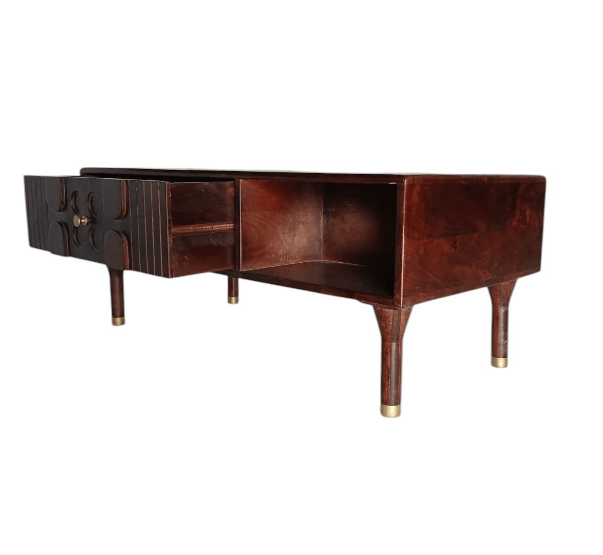 Aks Wooden Storage Centre Table