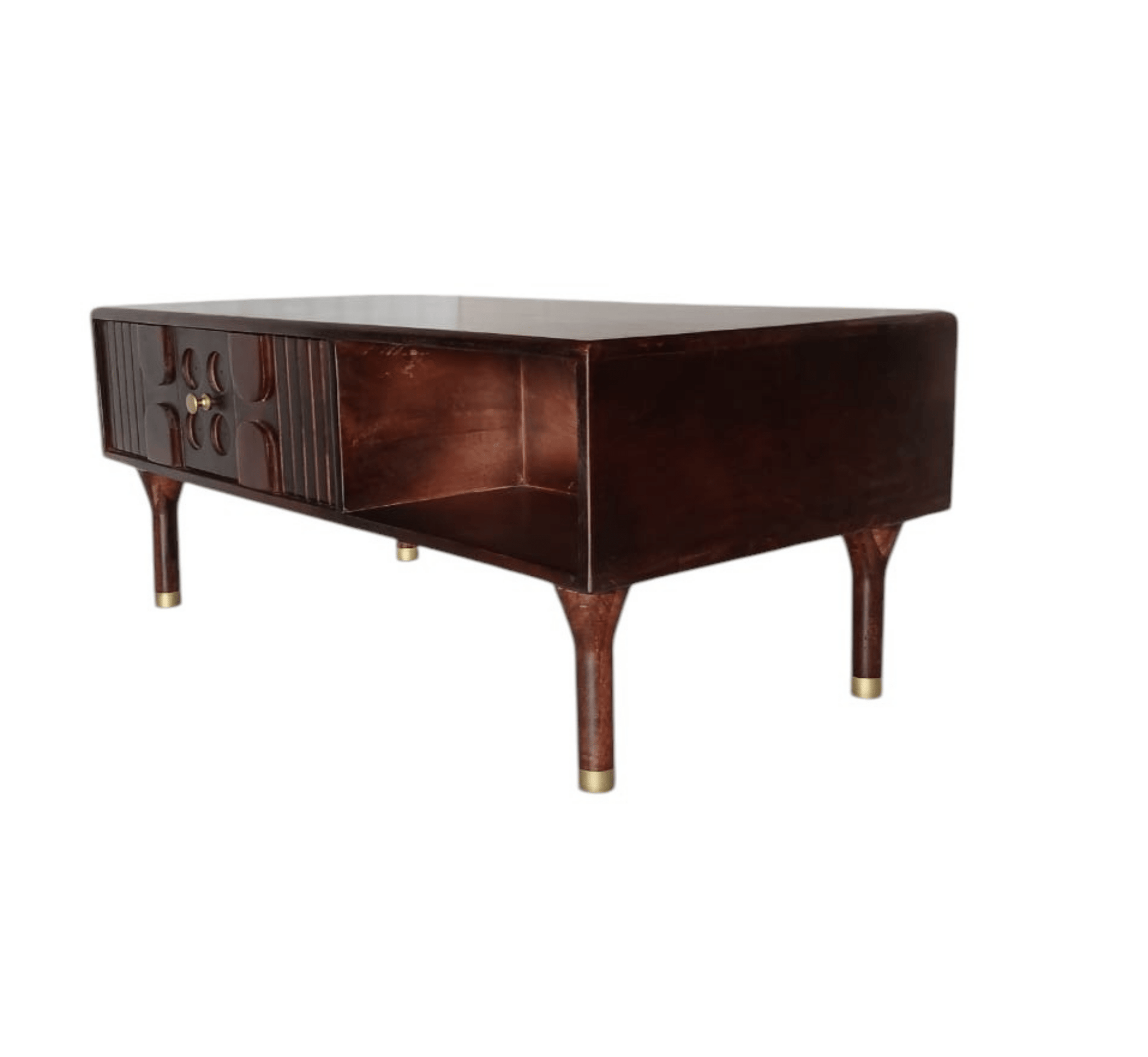 Aks Wooden Storage Centre Table