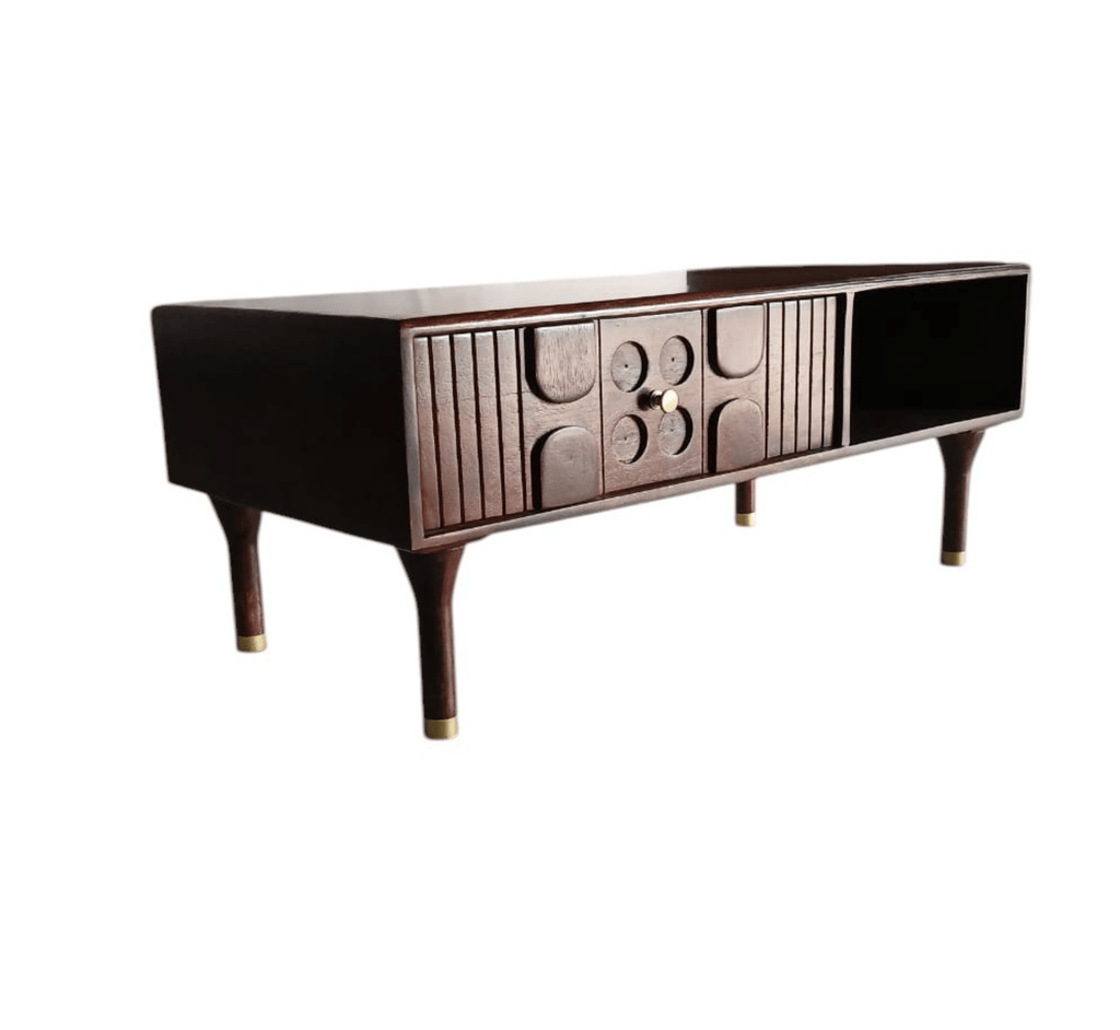 Aks Wooden Storage Centre Table