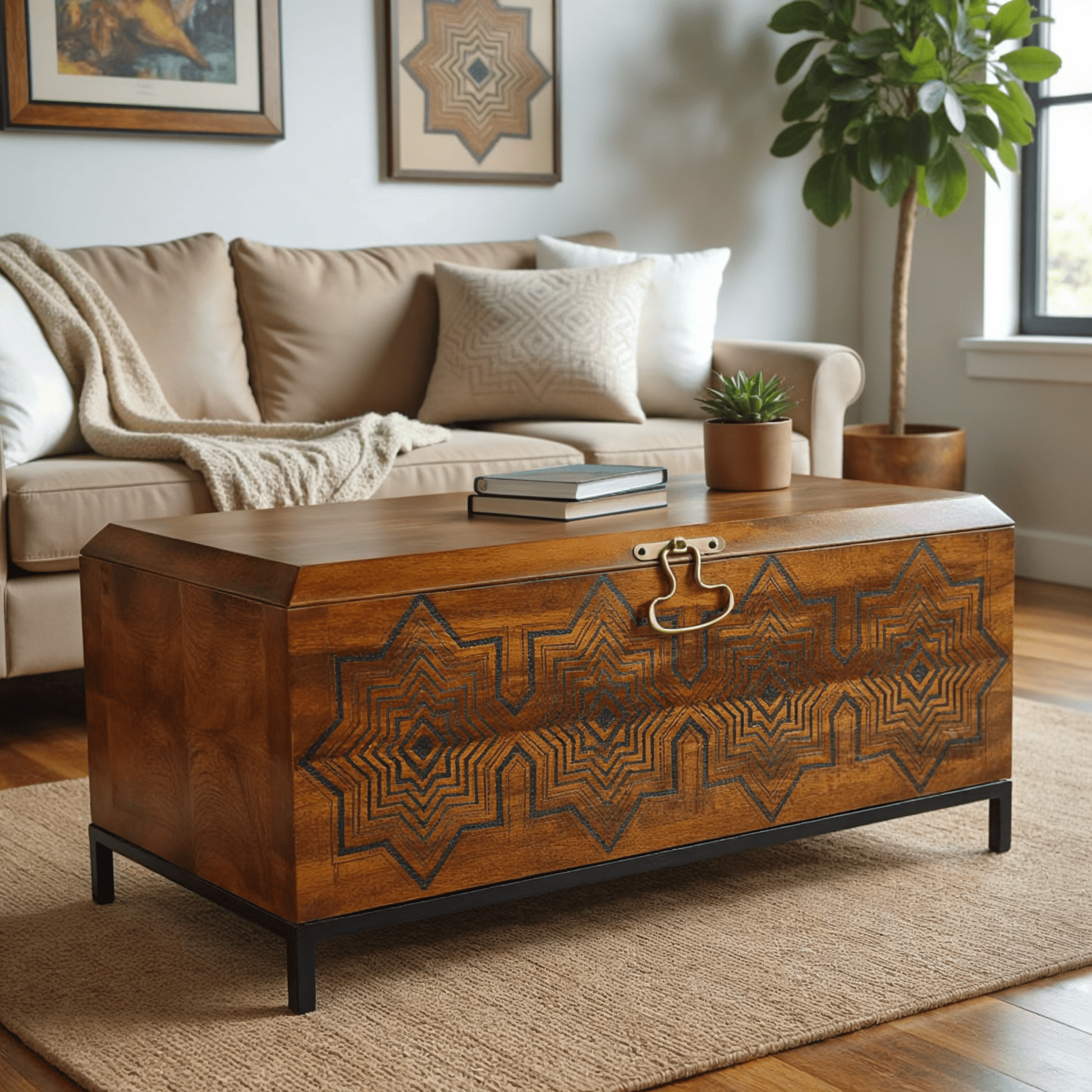 Bahar Wooden Storage Centre Table