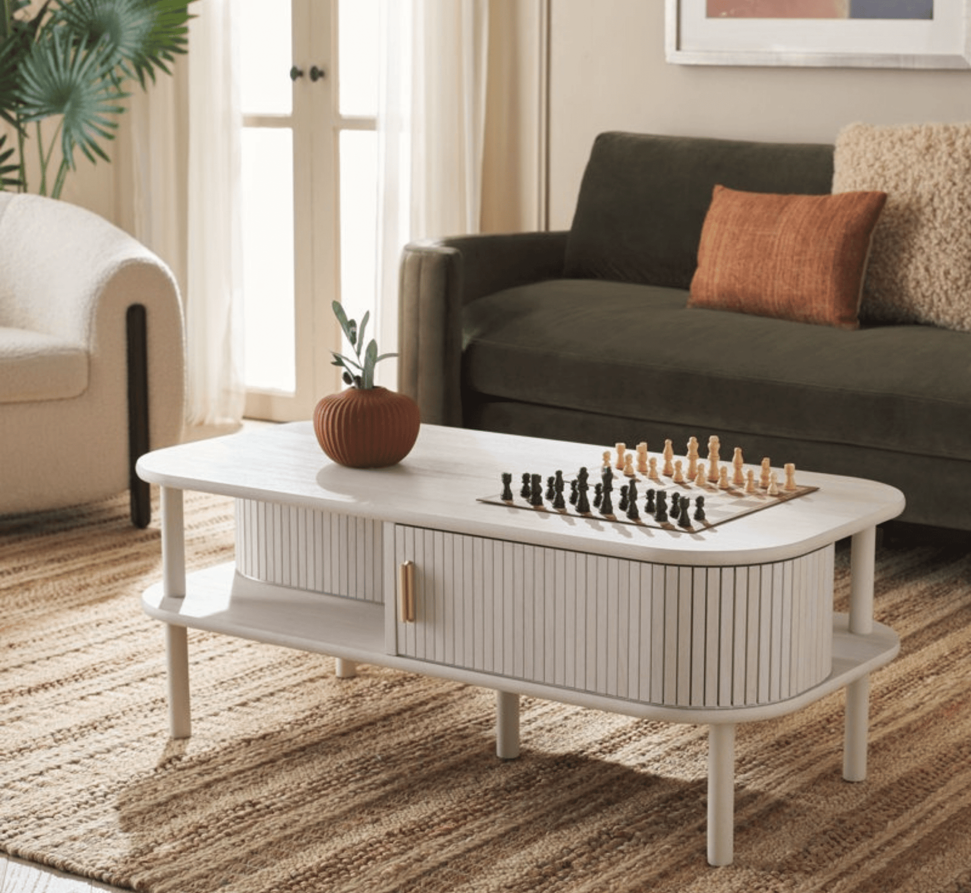 Kram Wooden Storage Centre Table