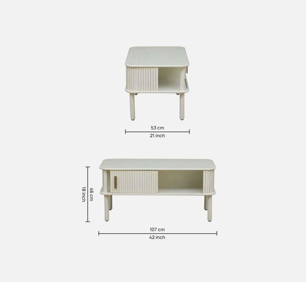 Kram Wooden Storage Centre Table