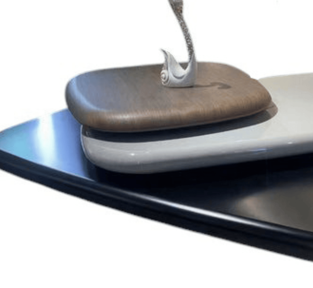 Pebble Wooden Rotating 3-Tier Centre Table