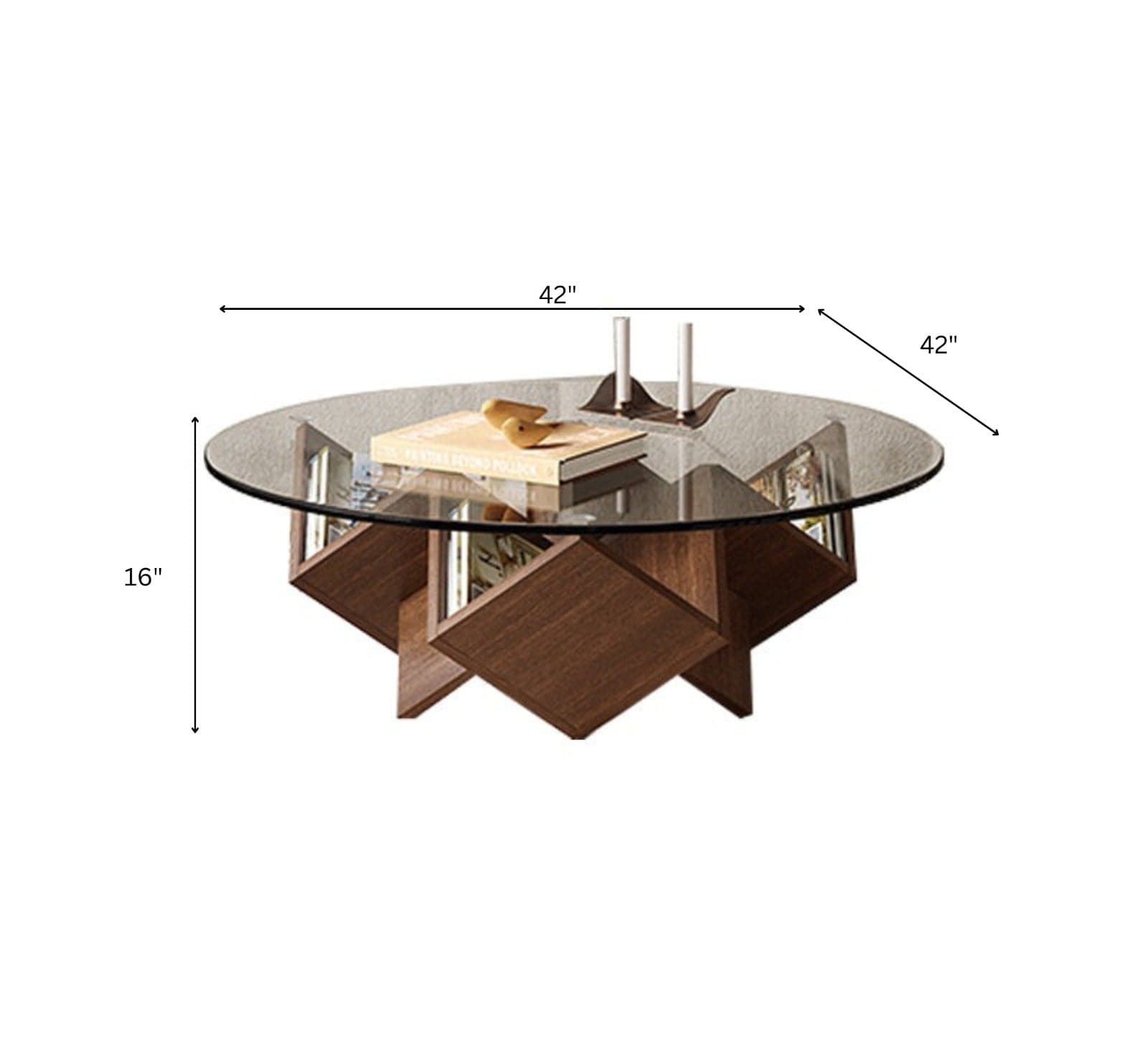 Zina Wooden Storage Centre Table