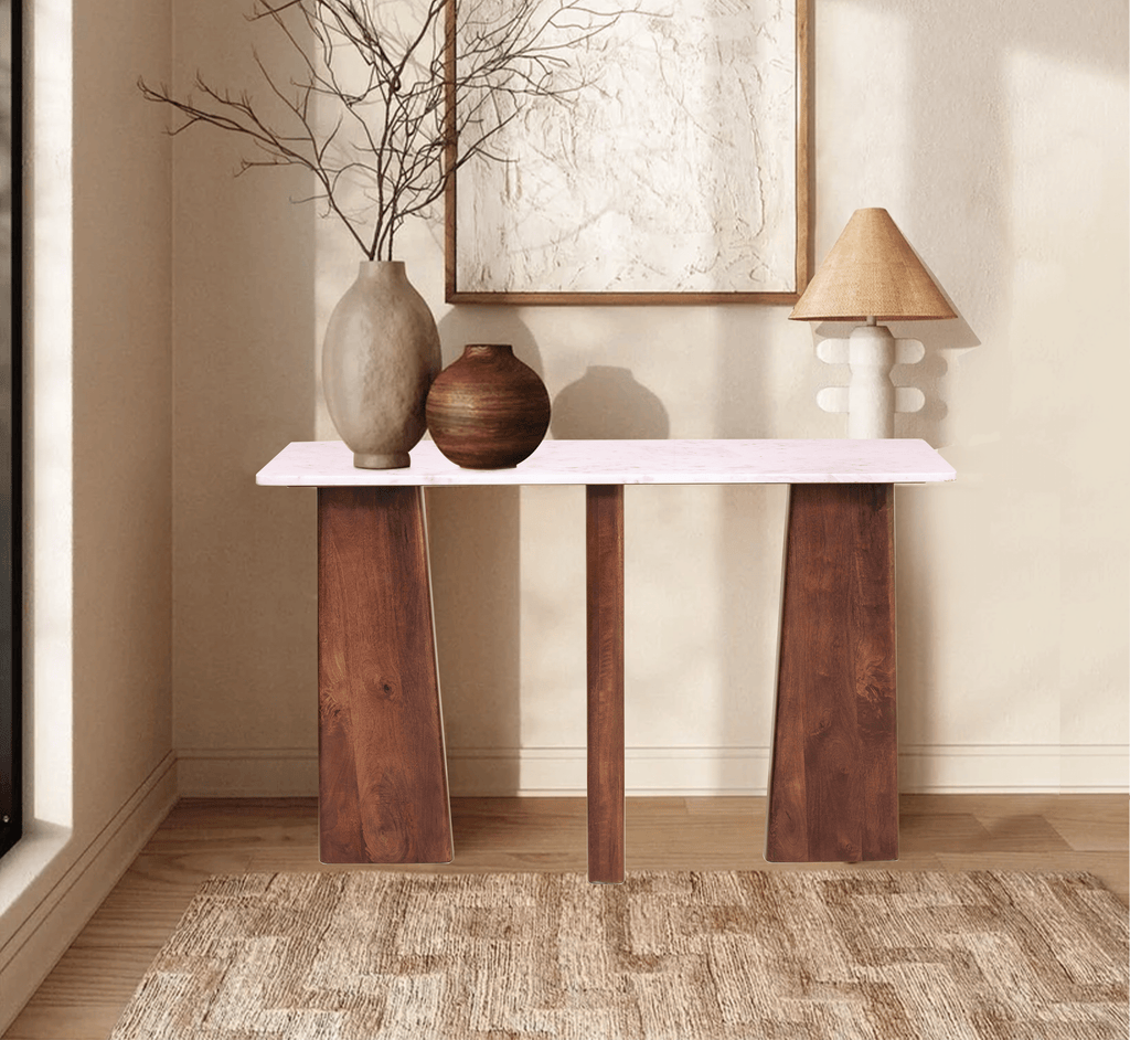 Panache Marble-Top Accent Console