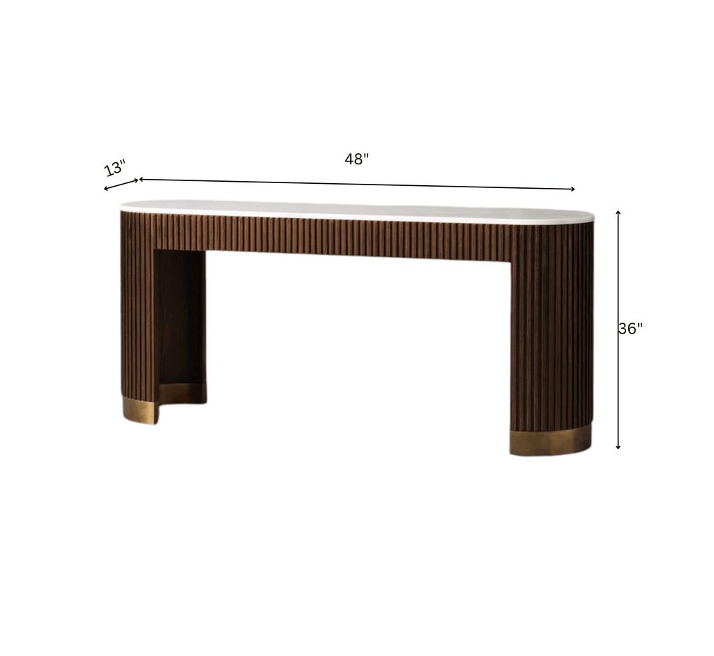 Sloan Marble-Top Console Table