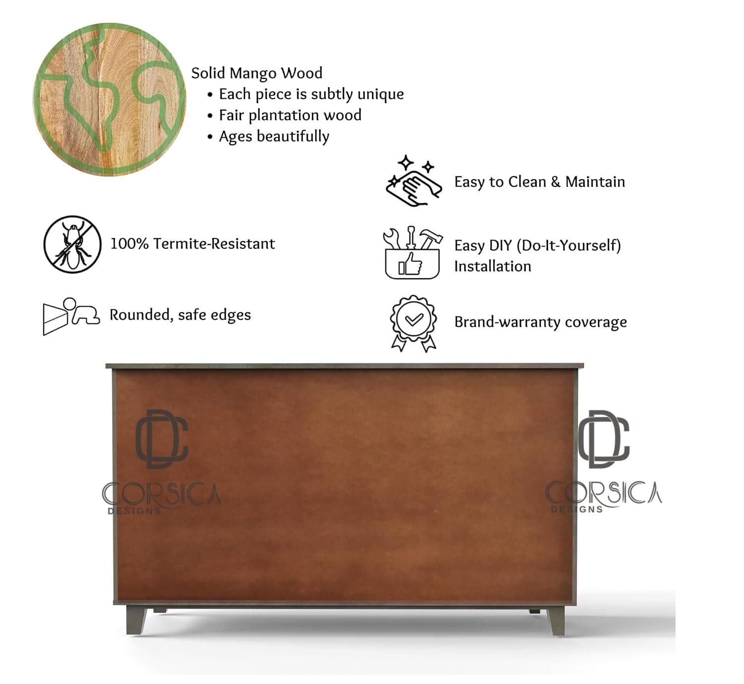 Ethan Wooden 54" Sideboard