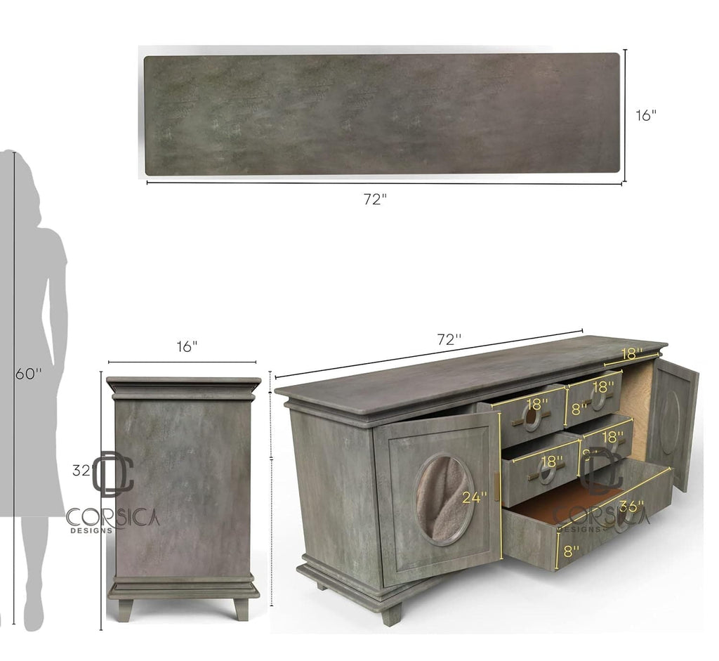 Ethan Wooden 70" Sideboard