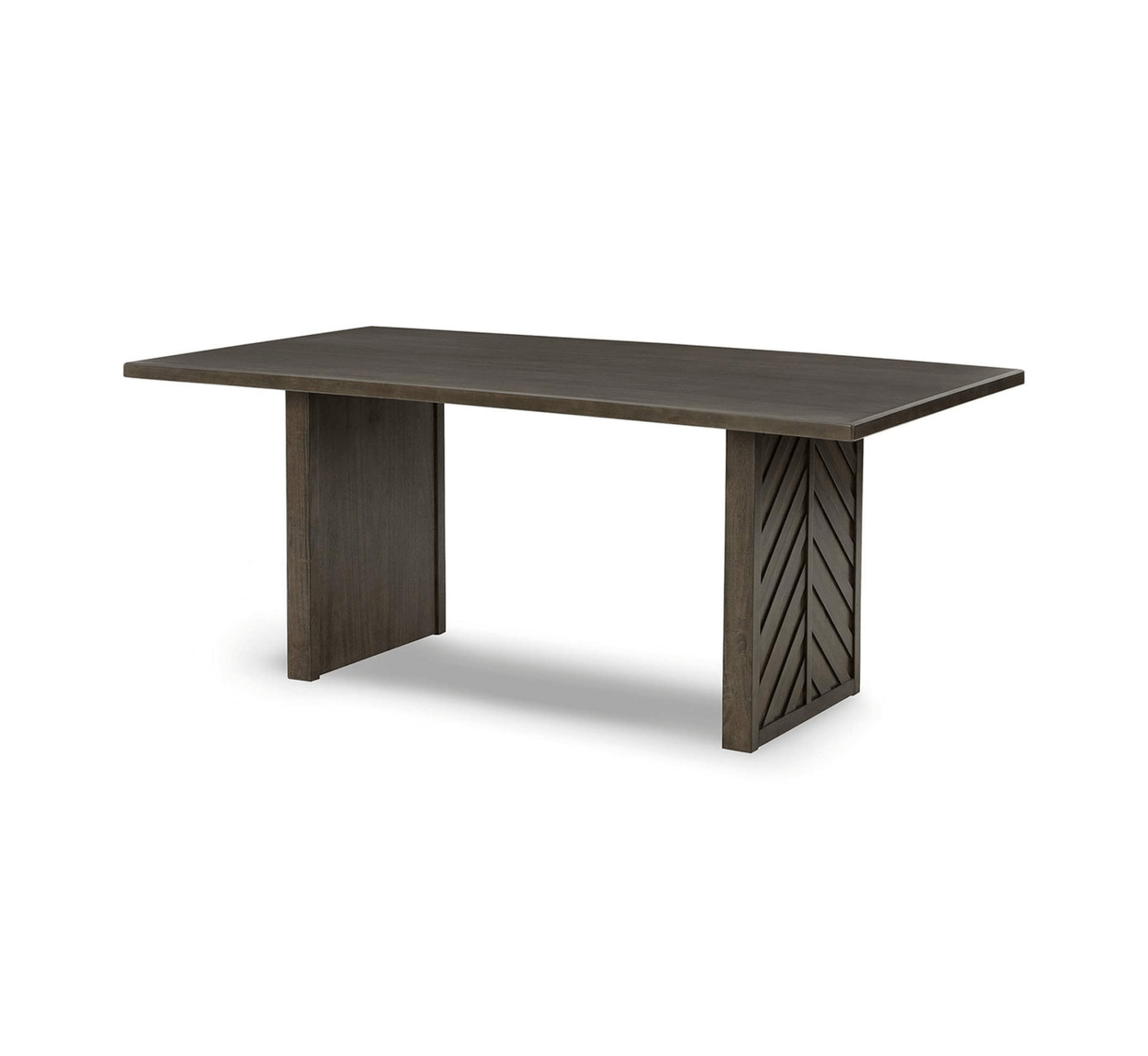 Chevron Wooden Dining Table Set