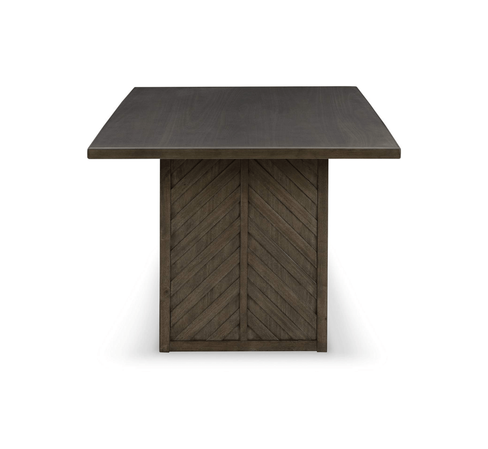 Chevron Wooden Dining Table Set