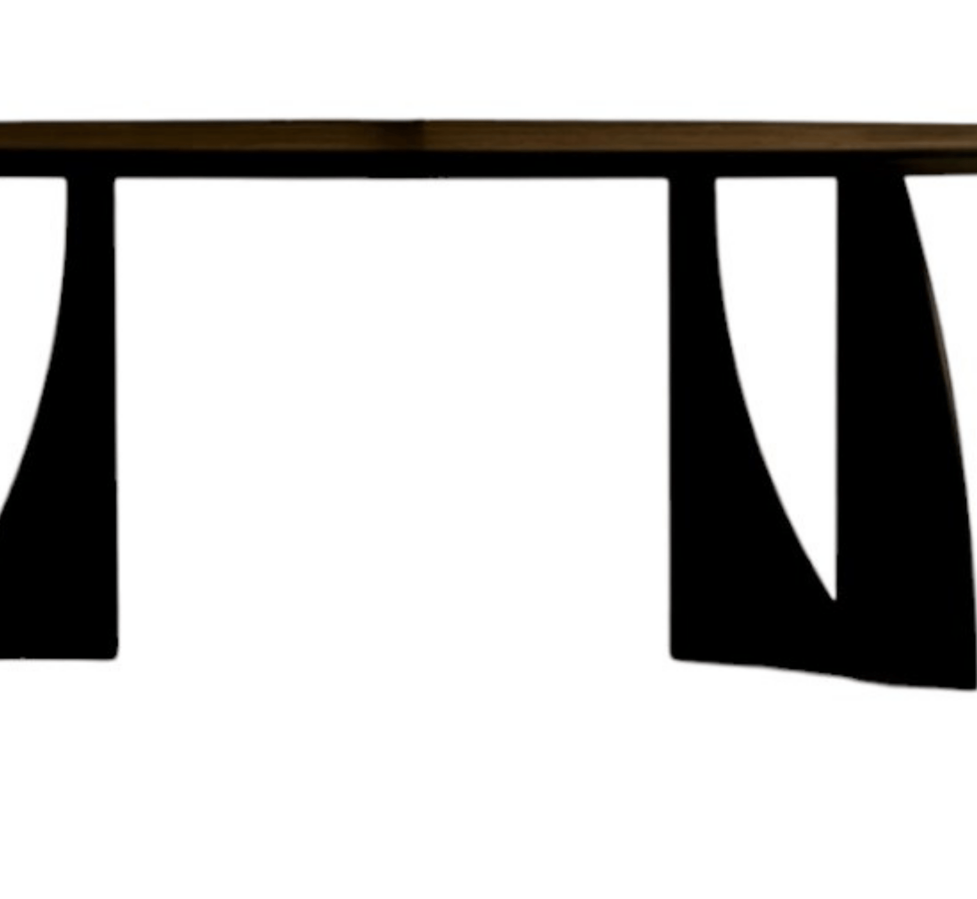 Crescent Wooden Dining Table Set