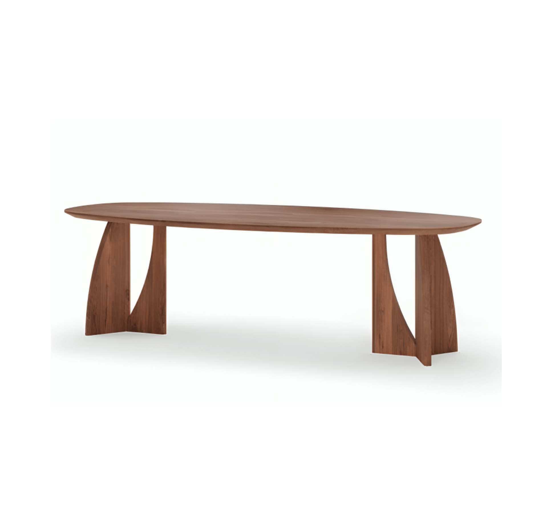 Crescent Wooden Dining Table Set