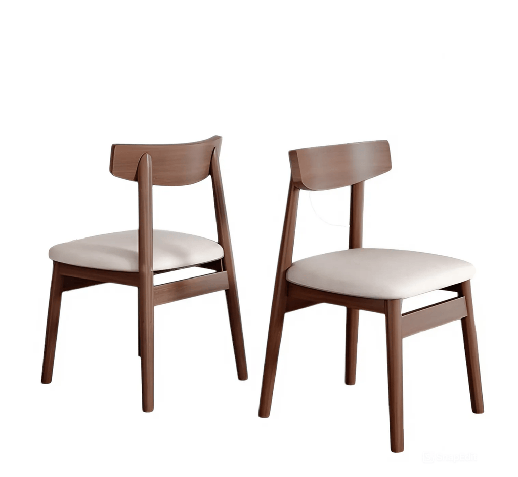 Panache Marble-Top Wooden Dining Table Set