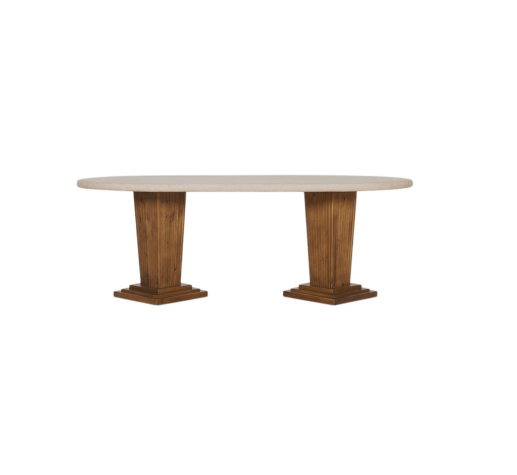 Roman Wooden Dining Table Set