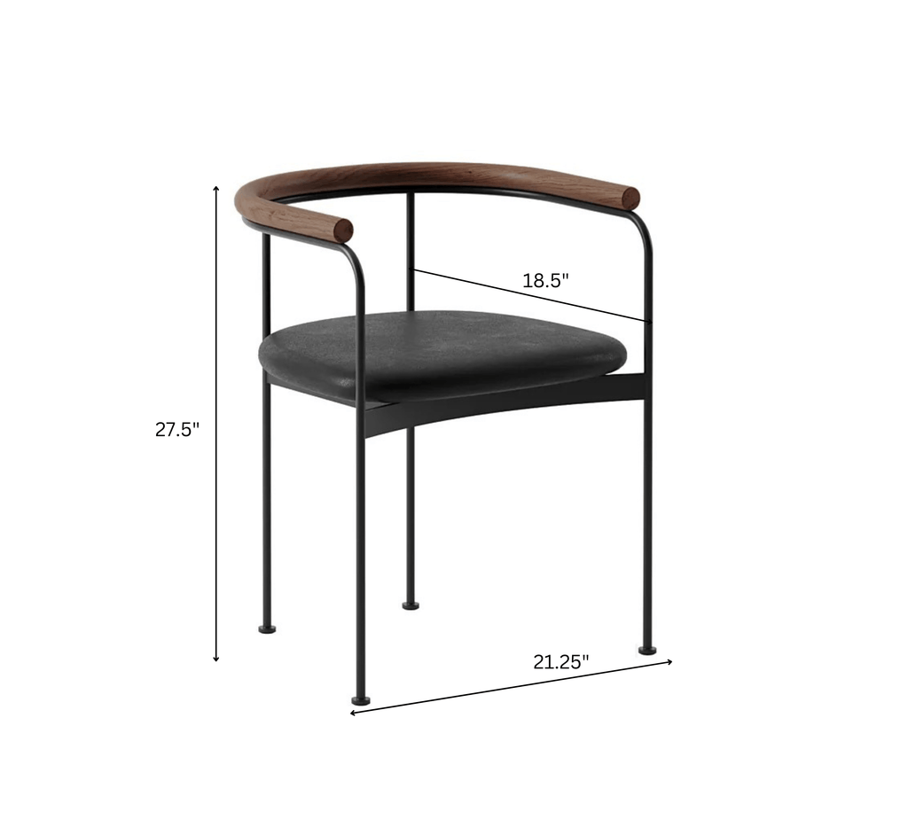 Sculpted Wooden Dining Table Set