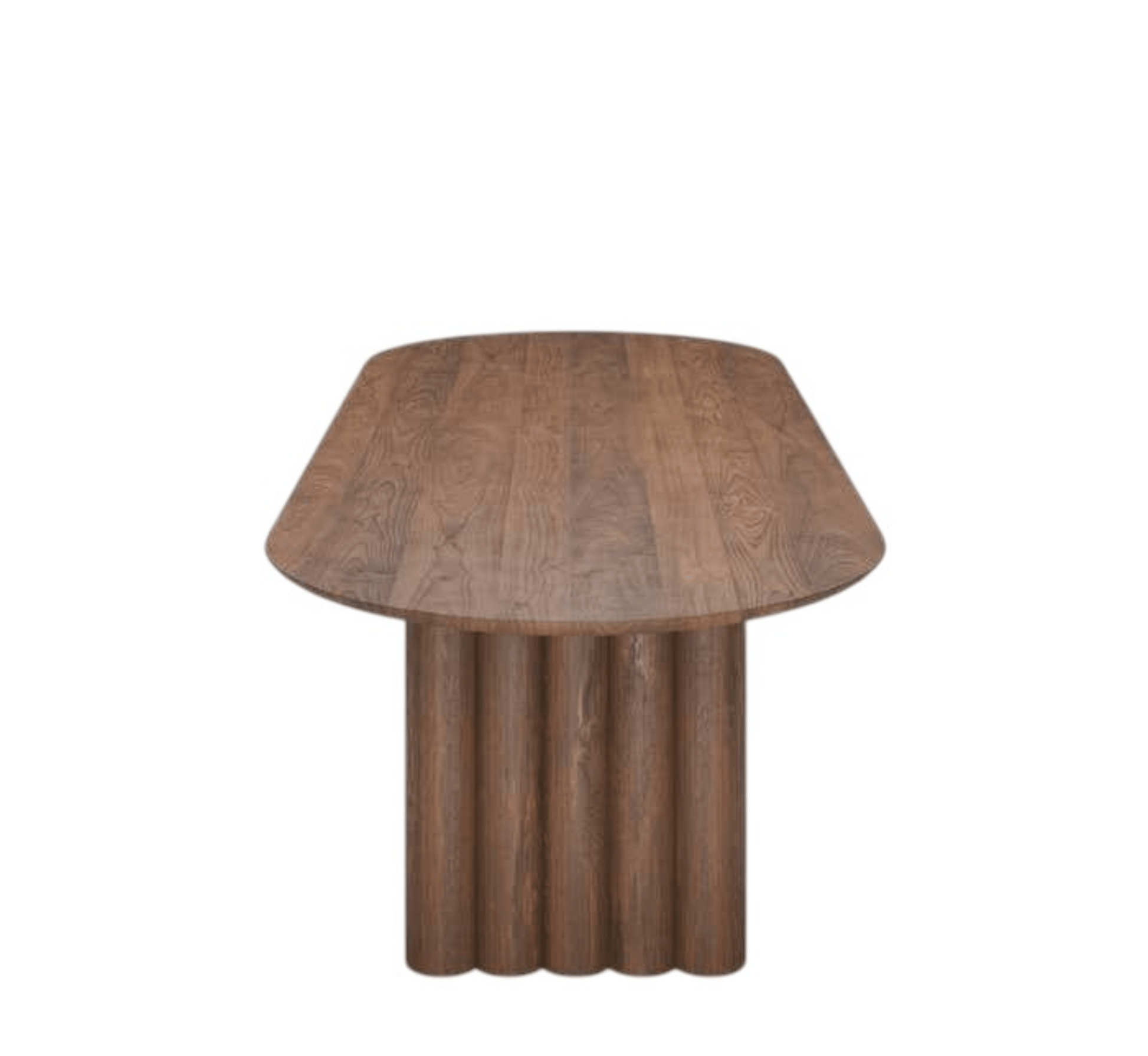 Sculpted Wooden Dining Table Set