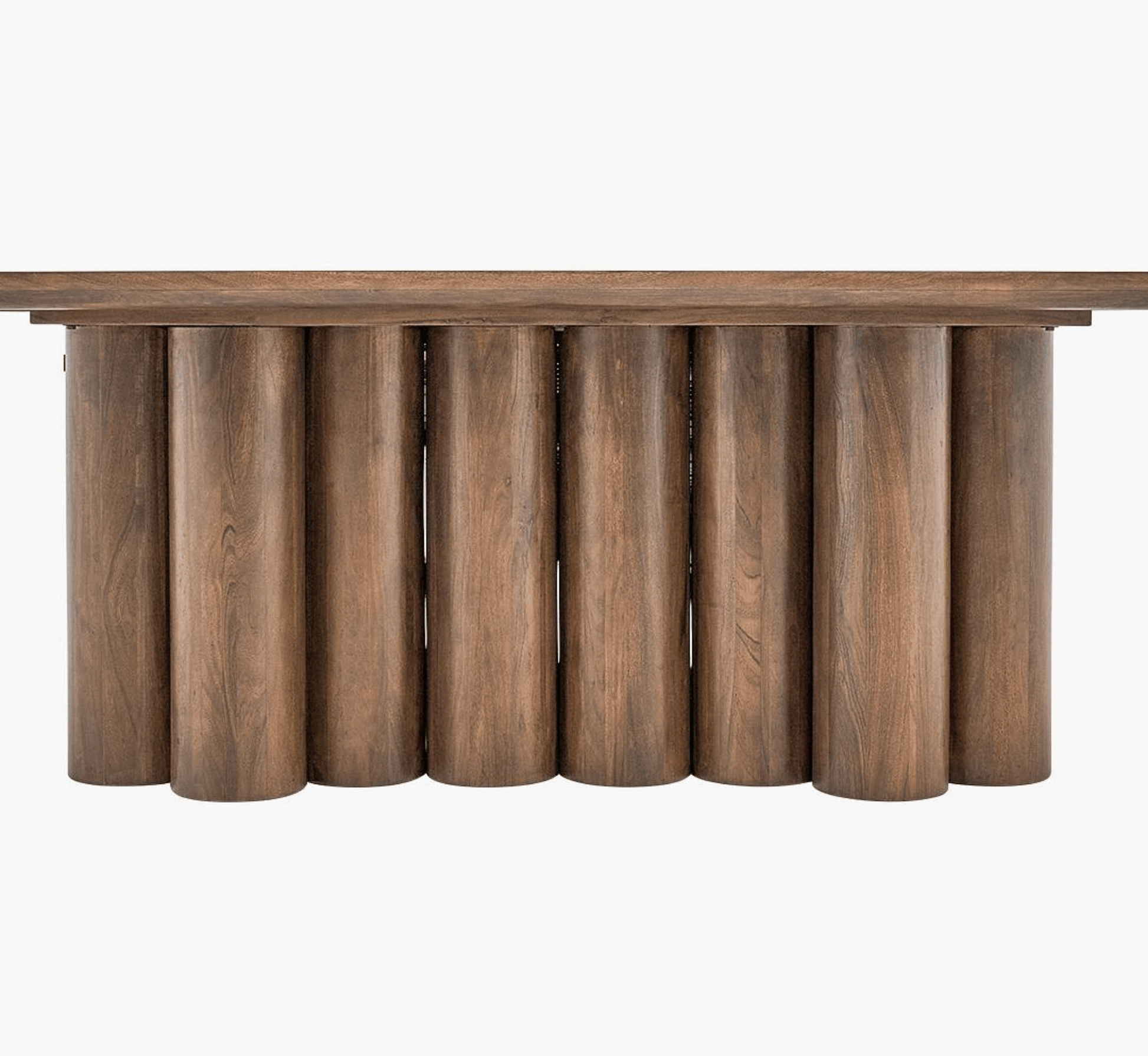 Sculpted Wooden Dining Table Set