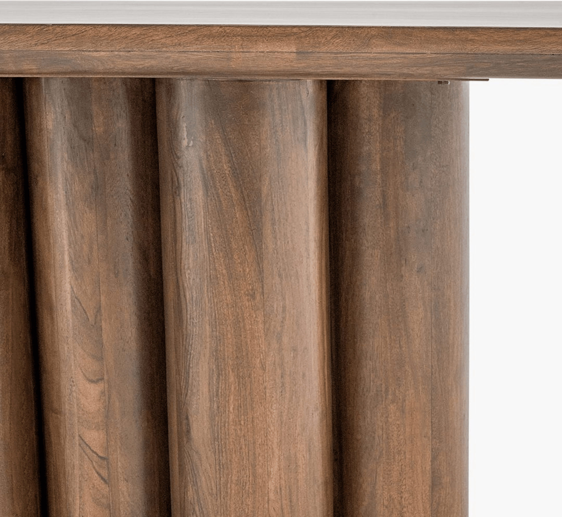 Sculpted Wooden Dining Table Set