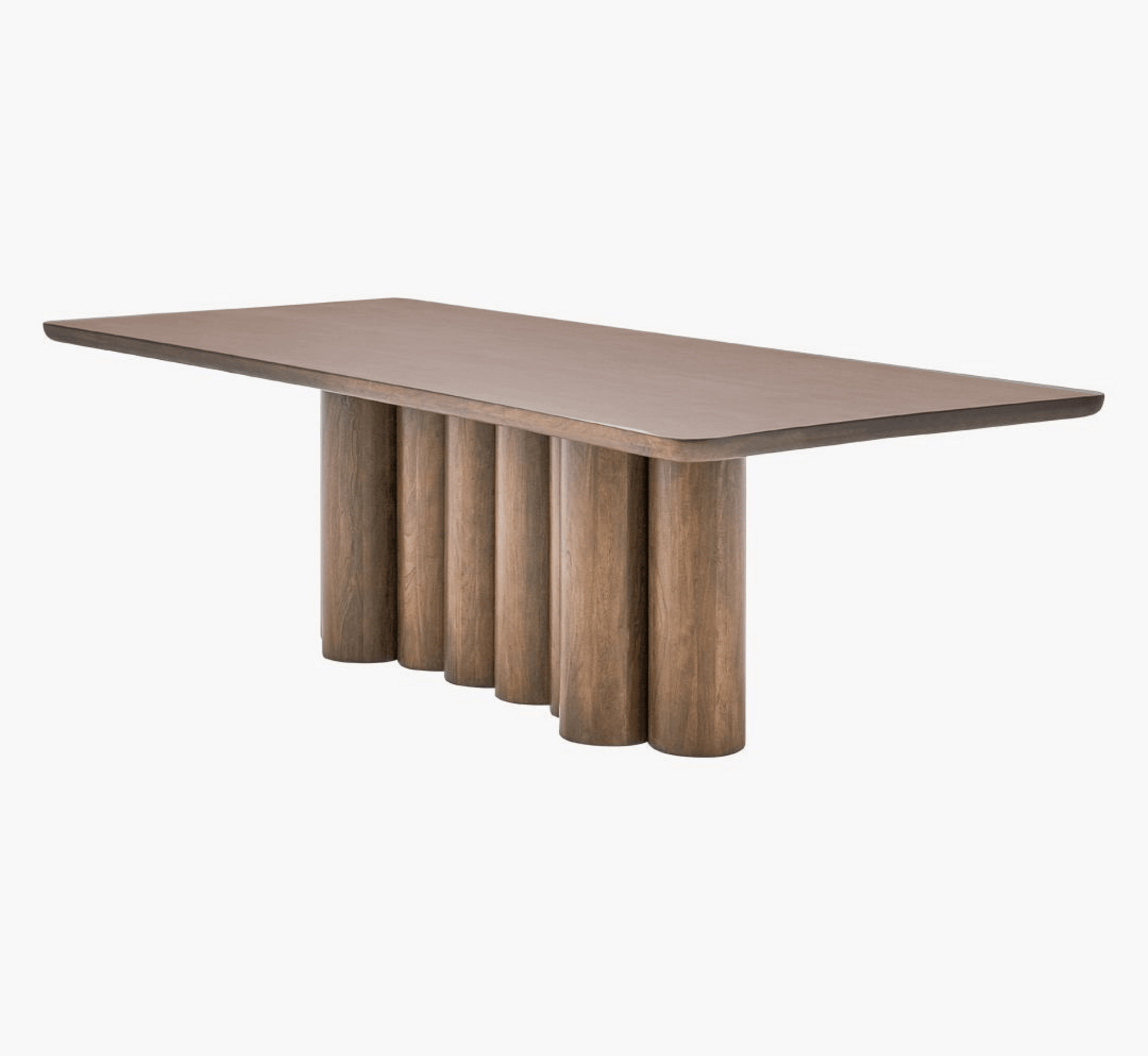 Sculpted Wooden Dining Table Set