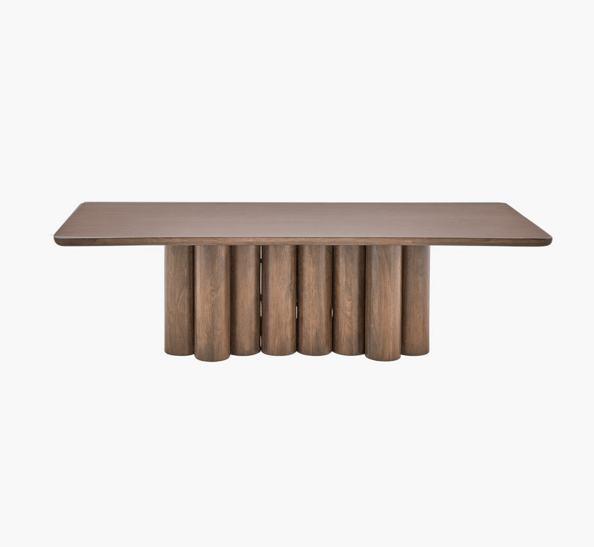 Sculpted Wooden Dining Table Set