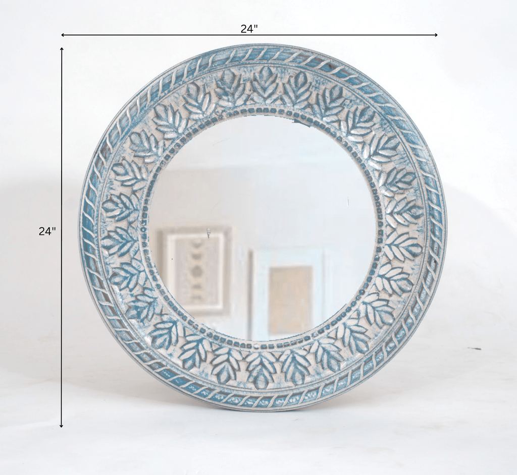 Aakrit Wooden Wall Mirror
