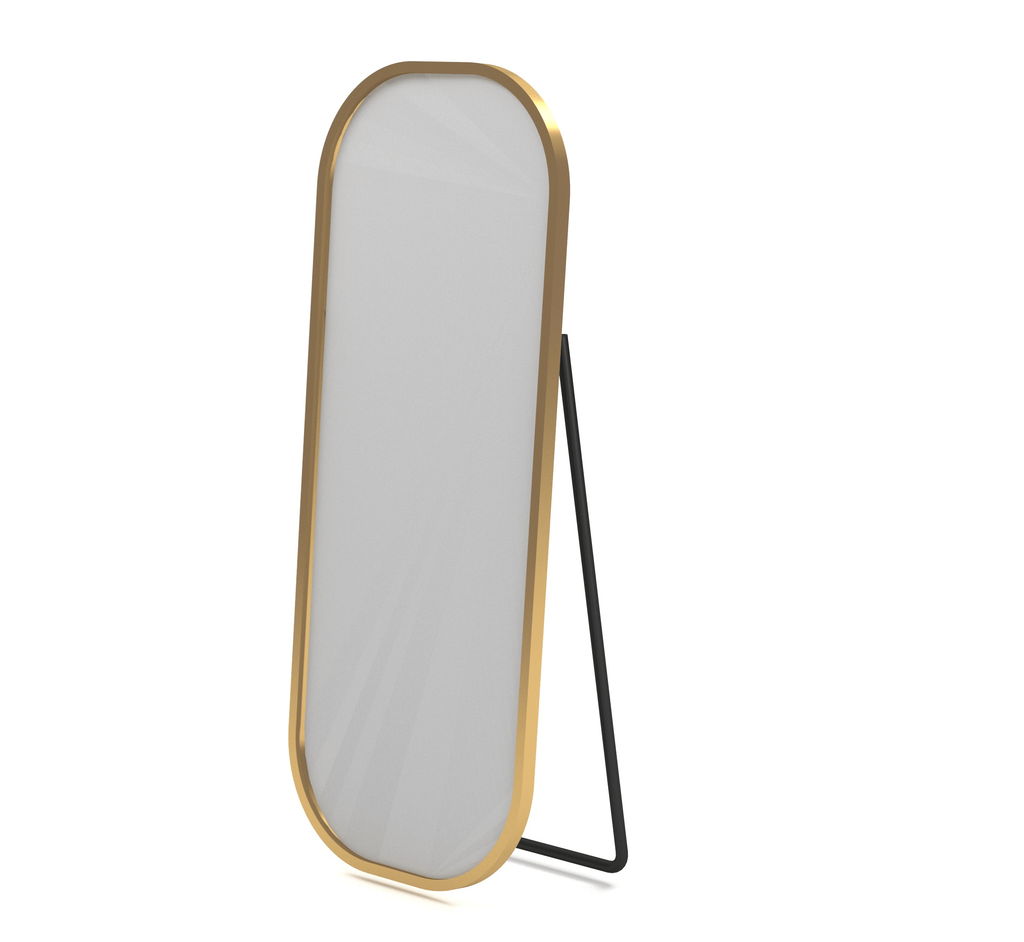 Capsule Metal Floor Mirror
