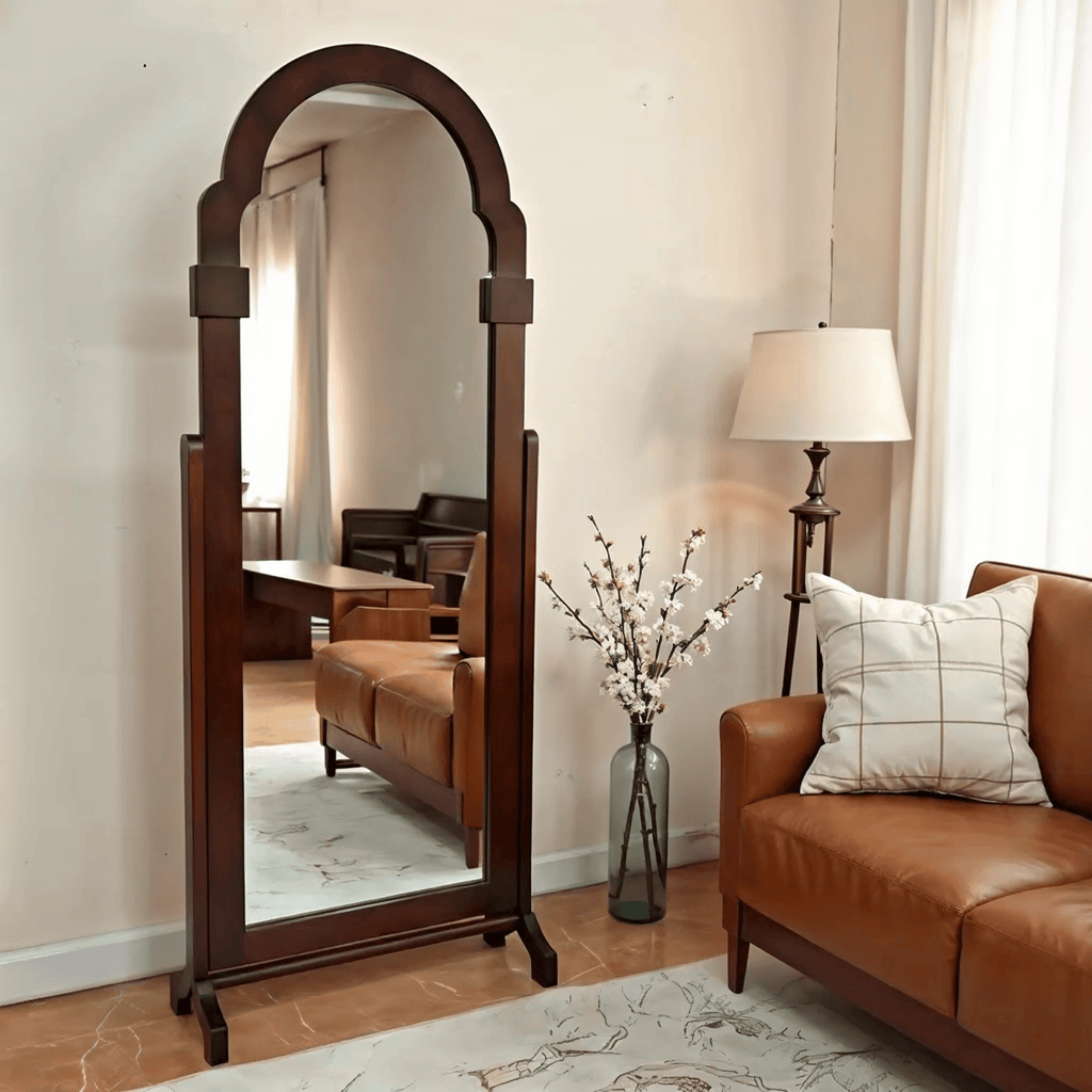 Jharokha Wooden Full-Length Cheval Mirror