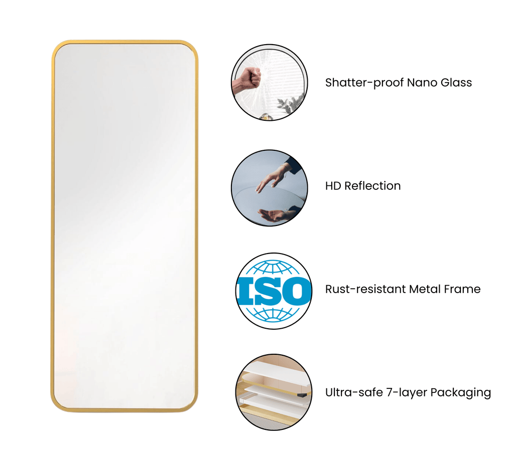 Mile Metal Wall Mirror