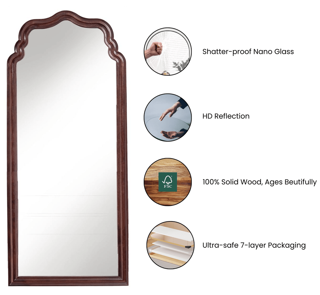 Nami Wooden 6FT Floor Mirror