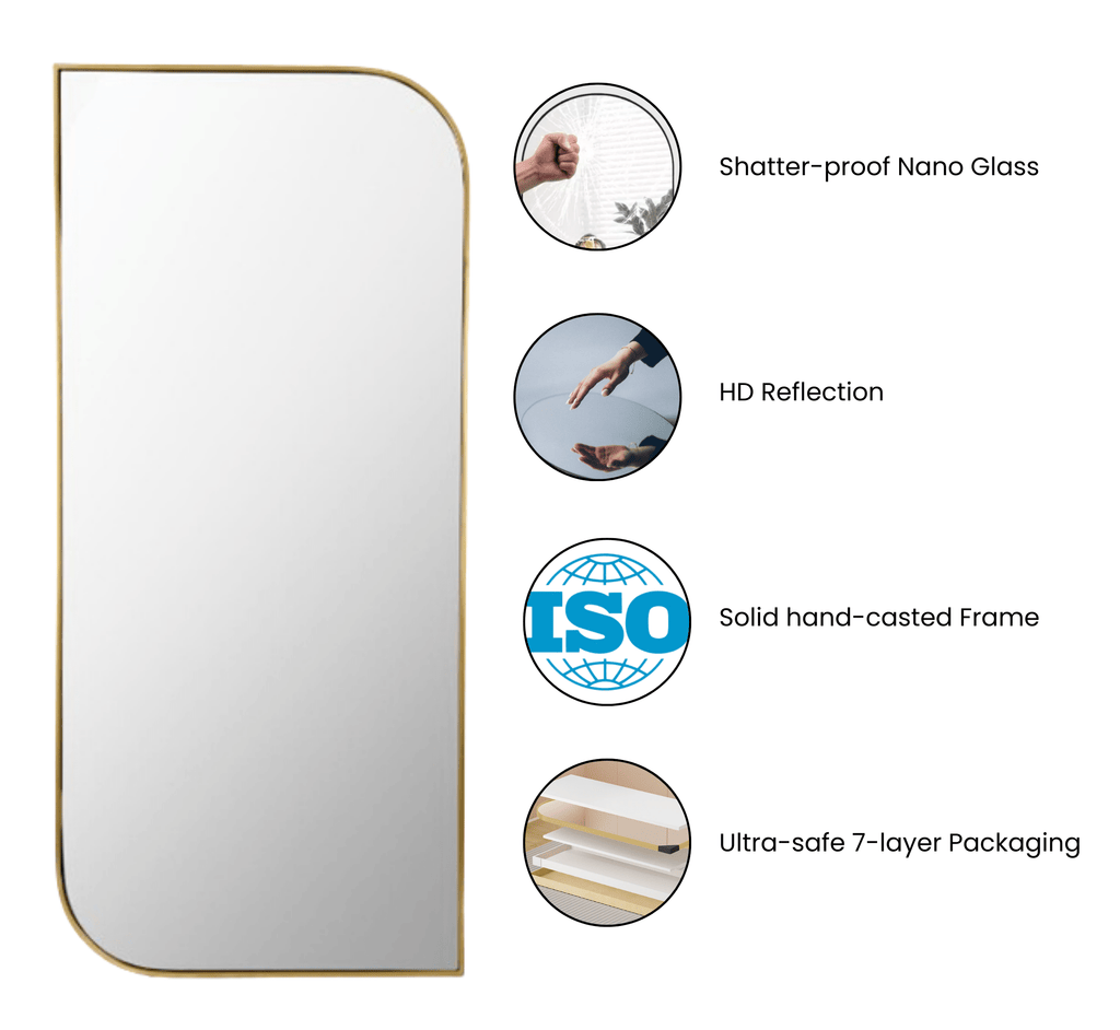 Panache Metal 6FT Floor Mirror