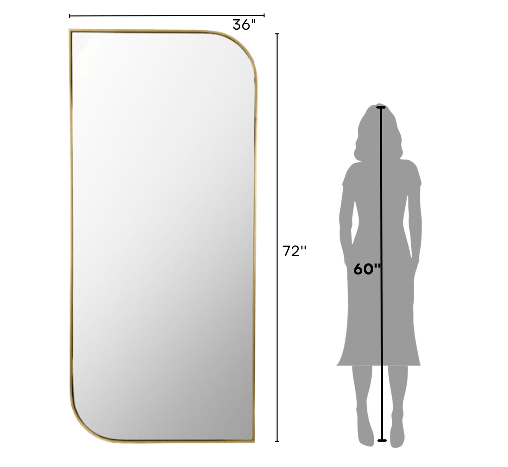 Panache Metal 6FT Floor Mirror