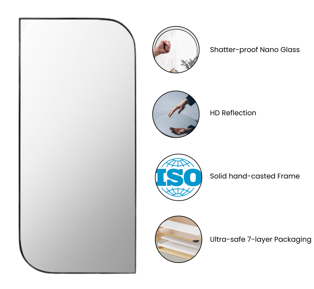 Panache Metal 6FT Floor Mirror