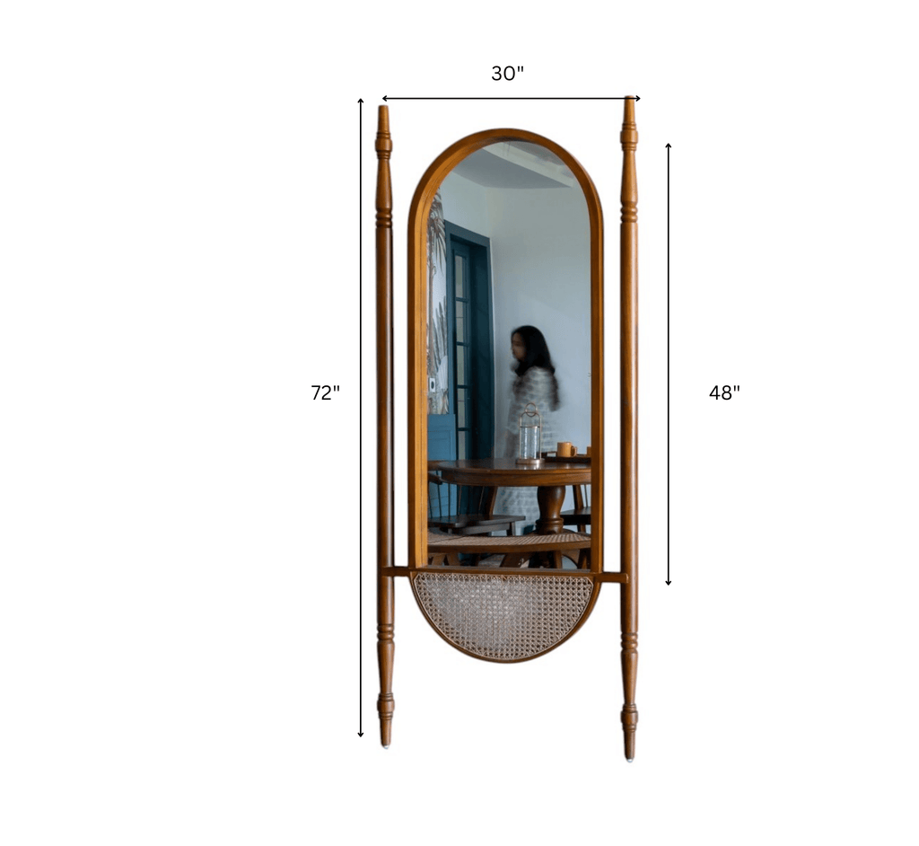 Sama Wooden 6FT Floor Mirror