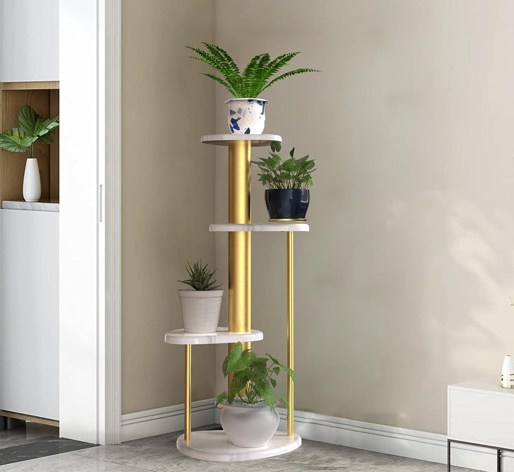 Ohana 4-Tier Marble Planter Stand