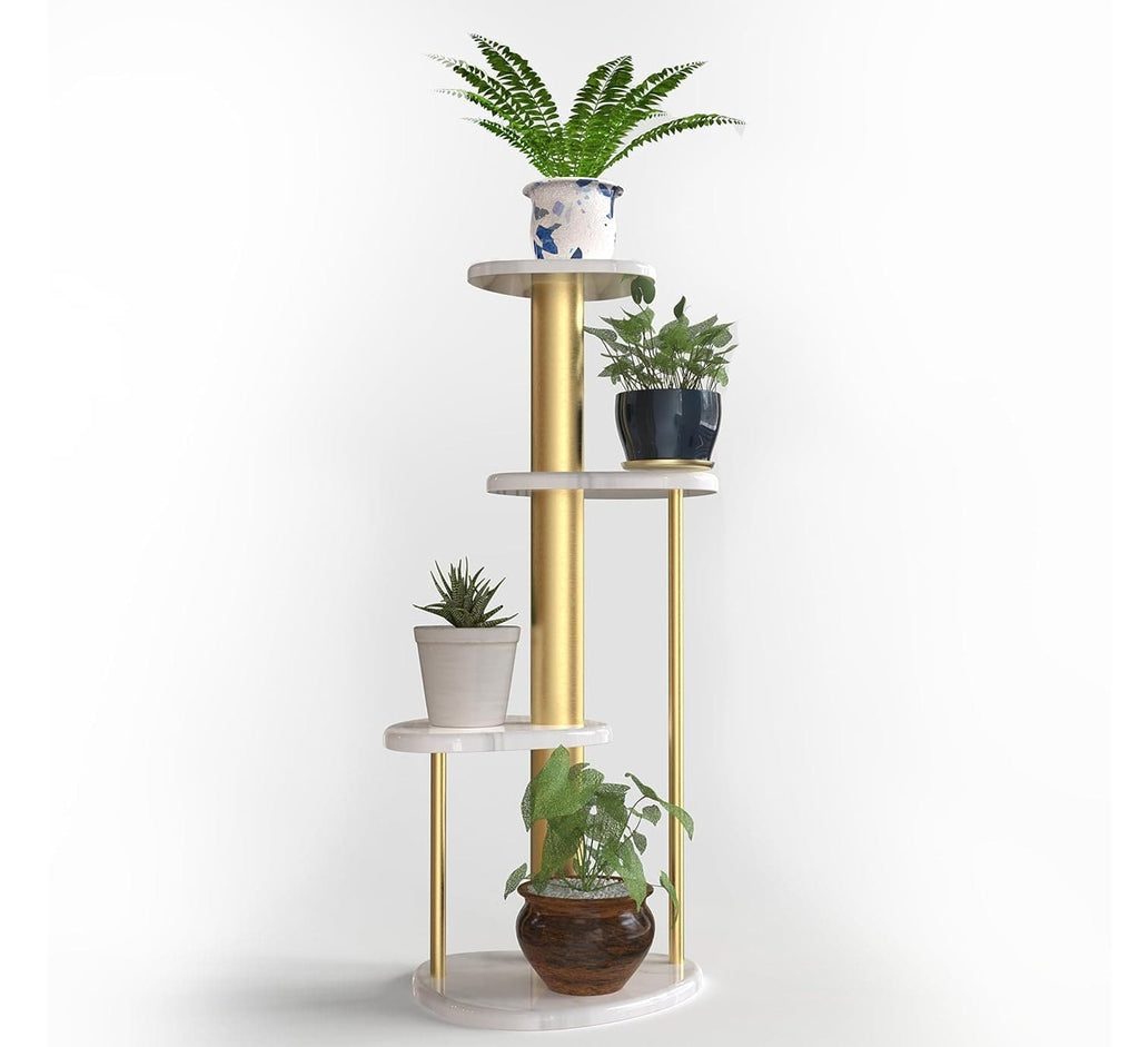 Ohana 4-Tier Marble Planter Stand