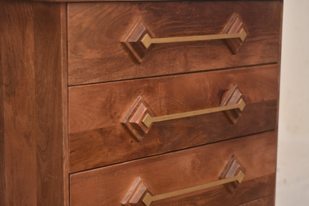 Rhombus Wooden 6-Tier Shoe Cabinet